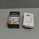 BESTTEN 2 Pack Dimmer Light Switch, Universal Lighting Control, Single Pole or 3 Way, Compatible with LED Dimmable Lamp, CFL, Incandescent, Halogen Bulb, Decorator Wallplate Included, UL Listed, White (Standard)