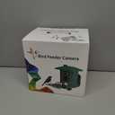 Bird Feeder with Camera Outdoor Solar: Smart Birdfeeder with AI Recognition  2K HD Live Stream Video Camera for Outside Wild Birds Garden Decor  Bird Lover Gifts