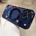 XSHKJDHJS Magnetic for iPhone 17 Pro Max Case Clear with Stand,Full Camera Protection[Compatible with Magsafe],Case for iPhone 17 Pro Max 6.9",Blue