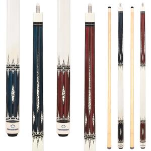 Pool Cues 58 inch Pool Cue Stick with 13mm Fiber Leather tip 20oz 4-Colors for Beginner, Commercial and Home Entertainment