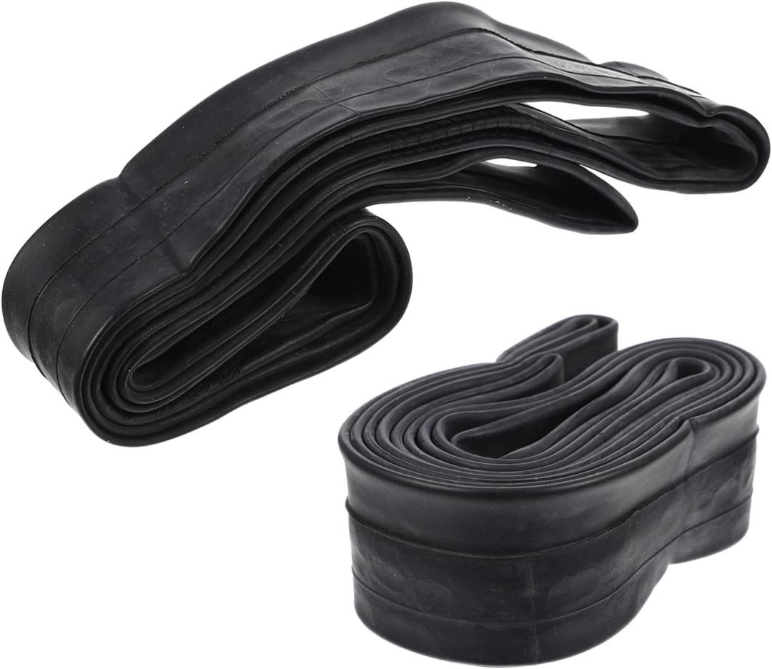 2pcs Bicycle Inner Tube Wear-Resistant Bike Tube Wear-Resistant Interior Tire Inner Tire for Replacement (10X6X5CM, Black)