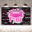 Breast Cancer Awareness Backdrop for Photography in October We Wear Pink Banner Pink Ribbon Breast Cancer Awareness Decorations and Supplies for Home