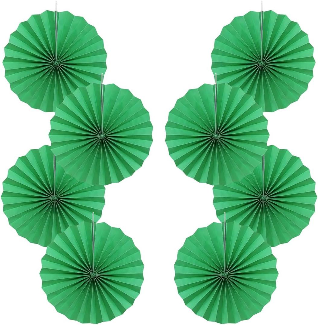 2 x Green Party Decorations,Green Paper Decorations For Party,Tennis Party Decorations Party Paper Fans Bulk 12in,Graduation Decoration Classroom Decor,St Patrick'S Day Decortions 30 Color Diy Set Green