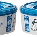 Amazon Brand - Mama Bear Diaper Pail Refills for Genie Pails, Odor Control, Unscented, 270 Count, 2-Pack