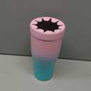 Ice Shaker 40 oz Tumbler with Handle and Straw | 40oz Pink Mint | Cold for 30+ Hours | 2-in-1 Tumbler Shaker Bottle | Odor-Free 40 ounce Bottle for Water, Protein Shakes, Smoothies, Cocktails