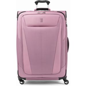 Travelpro Maxlite 5 Softside Expandable Luggage with 4 Spinner Wheels, Lightweight Suitcase, Men and Women, Orchid Pink Purple, Checked-Large 29-Inch