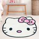 Super Soft Kitty Rugs Cute Area Rug for Room Decor Girls Bedroom Decoration Cashmere Mat (20"x24", Kitty Head-2)