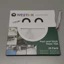 WESTICK White Marble Peel and Stick Floor Tile Bathroom Waterproof Marble Flooring Tiles Self Adhesive Sticky Tiles for Floor Bedroom Kitchen Camper Laundry Peel and Stick Tile Flooring 20 PCS 12"x12"