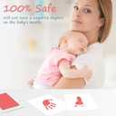 Inkless Baby Hand and Footprint Kit,Clean Touch Ink Pad for Baby Footprint Kit,No Mess Dog Paw Print Kit,DIY Footprint Ink for Baby Keepsake Gifts for Boys and Girls (2Pack-Large)