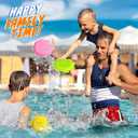 Splash Water Flying Discs in 6 Bright Colors, Disc Water Toys with Portable Mesh Bag, Fun Pool, Beach Toys & Games for Kids and Toddler