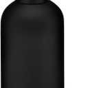 Essentra Home Matte Black Soap Dispenser 10 fl oz / 300ml | Modern Bathroom Countertop Soap Dispensers | Refillable Pump Dispenser
