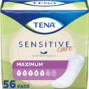 TENA Sensitive Care Maximum Absorbency Incontinence/Bladder Control Pad for Women, Regular Length, 56 Count