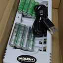 Granicell Rechargeable AAA Batteries with Charger,8 Pack 1100mAh Low Self Discharge Triple A Batteries with 8 Bay AA AAA Smart Battery Charger for Ni-MH Ni-CD,Independent Slot