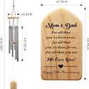 Happy 50th Wedding Anniversary Wind Chime, Parents 50 Years of Marriage, Mom and Dad 50th Year of Wedding, Golden Anniversary Presents