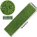 Kesfey Grass Table Runner 12 x 108 Inch Artificial Grass Carpet Rug Green Synthetic Table Runners Thickly Fake Grass Table Runner for Family Christmas Tabletop Decor Golf Party Decorations Baby Shower