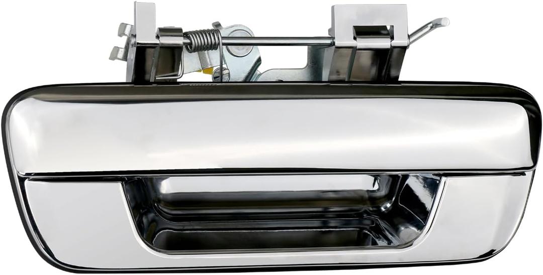 Tailgate Handle Liftgate Latch Handle Without Keyhole Chrome Compatible with 2004-2014 Chevy Colorado,GMC Canyon, Isuzu i-280 i-290 i-350 i-370 Replaces 97319415 GM1915127