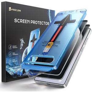 MAGIC JOHN for Samsung Galaxy S26 Privacy Screen Protector 6.3inch[NOT for Ultra], 28Anti Spy, Fast Easy Installation, Tempered Glass, Fingerprint Unlock, Bubble Free, Anti-Scratch, 2 PACK