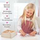 4-in-1 Princess Jigsaw Puzzles for Kids, Wood Puzzles for Kids Ages 3-5 48 Piece Wooden Puzzles for Toddlers 3-5, Wooden Puzzles for Toddlers, Essential Skills Gift for Girls Princesses