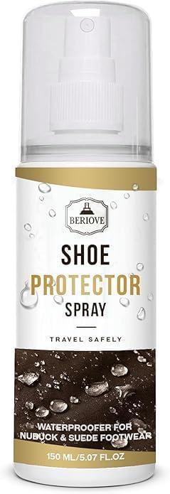 Waterproof Shoe Spray Protector: PFAS-Free Non-Aerosol Stain & Water Repellent Treatment for Hiking, Travel & Everyday Shoe Care for Leather Suede Nubuck Sneakers & Boots 5.4oz