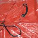 ZOBER Upright Christmas Tree Storage Bag With Drawstring Hem- Fits 7.5 Ft Trees - Plastic, Waterproof Christmas Tree Bag For Storage Box For Xmas - Strong, Durable Handles - Red