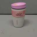 Owala SmoothSip Slider Insulated Stainless Steel Coffee Tumbler, Reusable Iced Coffee Cup, Hot Coffee Travel Mug, BPA Free 12 oz, Pink/Tan (Daybreak)