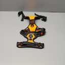 PHOEPET No Pull Dog Harness Medium Reflective Front Clip Vest with Handle,Adjustable 2 Metal Rings 3 Buckles,[Easy to Put on & Take Off](Medium, Orange)