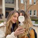 Larsa Pippen - LARSA Light - LED Selfie-Light with Clip & Glass Mirror - Rechargeable for Phone or Camera - 142 LEDs-Adjustable Brightness - Ideal for Makeup, TikTok, Content Creators
