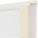 SUNOFF Cordless No Drill Light Filter Cellular Shades, 34" W x 64" H, White