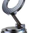 Vacuum Magnetic Car Phone Holder for Mag-Safe [89+LBS Suction & 3200gf Magnetic] 360 Adjustable Ultra Suction Cup Phone Holders for Your Car, Car Mount for iPhone 17 Pro Max 16 15 14 13 12 Air Plus (Black)