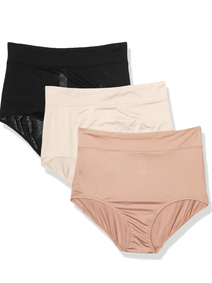 Warner's Women's Blissful Benefits Breathable Moisture-Wicking Microfiber Brief Rs4963w, M