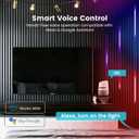 6 Pcs RGB+IC Slat Wall LED Lights for Acoustic Panels, Wood Slat Panel RGB Wall Lights Color Chasing, Alexa Smart Self-Adhesive LED Strips Recessed Lighting Kit for Acoustic, Black