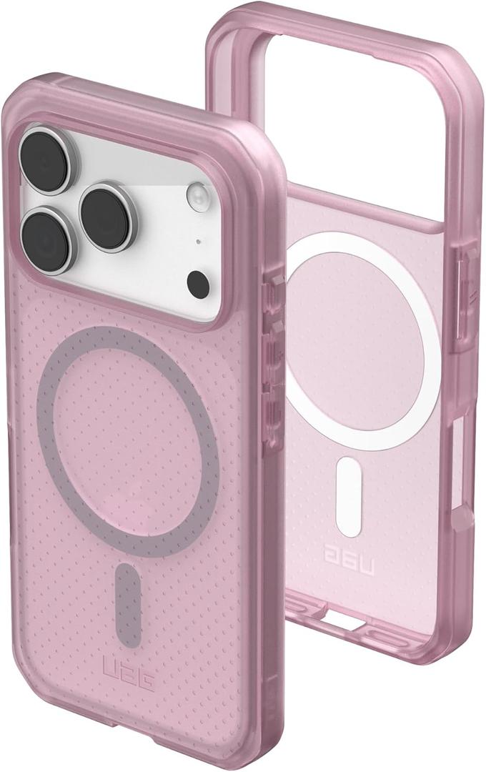 URBAN ARMOR GEAR UAG Designed for iPhone 17 Pro Case Dot - Compatible with MagSafe Translucent Military Grade Protective Cover, Purple