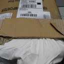 DOWNCOOL Oversized King Feather Down Fiber Comforter, 100% Cotton Cover Ultra Soft Fluffy Duvet Insert, All Season Luxurious Hotel Bedding Comforters with Corner Tabs, White 116"x98"