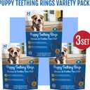 N-Bone Puppy Teething Rings Chicken Flavor Dog Treat, 18 Rings Total, 21.6-oz - Natural Puppy Chew Toys Alternative for Teething Discomfort - Small and Large Dogs (EXP 11/09/27)