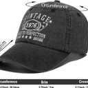 1926-1996 Birthday Gifts for Men Women,Personalized 30th-100th Birthday Ideas Gift,Parents Vintage Hat (01.black)