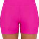 Bonneuitbebe Women's Swim Shorts High Waisted Bathing Suit Bottoms Swimwear Boyshort Swimming Swimsuit Board Shorts M