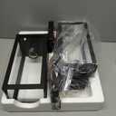 Outdoor Wall Light Fixtures, Exterior Waterproof Wall Lanterns, Porch Sconces Lighting with E26 Sockets & Glass Shades, Modern Matte Black Outside Lights for Patio Front Door Entryway Garage, 2-Pack
