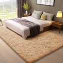 Ophanie 8x10 Beige Area Rugs for Living Room, Large Shag Bedroom Carpet, Big Indoor Thick Soft Shaggy Nursery Rug, Fluffy Carpets for Boy and Girls Room Dorm Home Decor Aesthetic