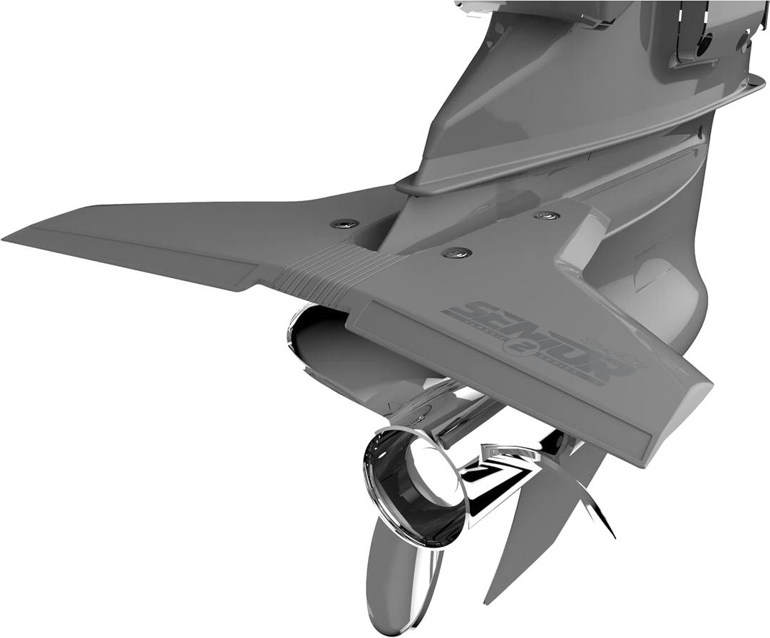 Classic Senior 2 Hydrofoils for 40-300 hp (Grey) - Stabilizer Fins for Outboard/Outdrive Motors - Made in The USA