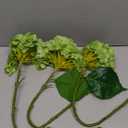 3PCS 22 inch Lifelike Artificial Hydrangea Large Real Touch Flowers Artificial Flowers Dry Flowers Outdoor Wedding Christmas Office Family Party Living Room Table Decoration (Light Green)