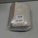 Cleanbear Hand Towels for Bathroom Set of 4, Jacquard Weaved Cotton Face Towels, 28 x 13.7 Inches (Light-Brown)