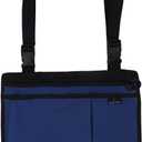 BENEFIT WEAR 5 Pocket Side-Pack Wheelchair, Walker or Scooter Bag with Key Rings | Wheelchair Armrest Accessories for Walker, Electric Scooter & Wheelchairs (Olive)