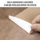 Leather Repair Patch Tape, Light Beige 17 x 61 Inches Self Adhesive Leather Repair Kit for Furniture, Car Seat,Vinyl Leather Repair Kit for Office Chairs, Bags, Luggage