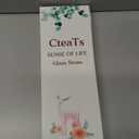 2 x Glass Replacement Straw Compatible with Stanley 40 oz 30 oz Cup Tumbler, 6-Pack Reusable Cute Straws with Cleaning Brush, Clear