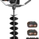WORX Cordless Earth Auger, 40V 8" Digger, WG865 | Brushless motor; 8" drill bit; 45cc gas-equivalent power; 59 ft-lbs torque, 220rpm; 26.9lb portable body for fence & planting