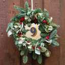 20 Pack 12 Inch Wood Circles for Crafts CertBuy Unfinished Wood Rounds Wooden Cutouts for Door Hanger Painting Crafts Door Design Wood Burning Christmas Home and Wedding Decorations