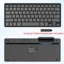 OMOTON Bluetooth Keyboard Compatible with iPad A16 11th 10th Generation, iPad 10.2 (9th/8th/7th), iPad Pro 13/12.9/11 inch, iPad Air/Mini and More iOS Devices, Graphite Black & Gray