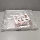 12 Pack Clear Shoe Storage Organizer with Magnetic Door,Stackable Plastic Shoe Boxes for Sneakers,Boots,and Heels,Space-Saving Foldable Shoe Rack for Closet,Durable Shoe Cabinet Organizer,White