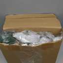 Syhood 1 Pack 6ft Prelit Christmas Garlands with Lights, Norfolk Pine Garland with White Poinsettia, Berries Pinecones, Real Touch Cedar Battery Powered Garland for Mantle Fireplace Stairs Table Decor