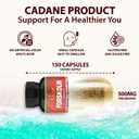 Organic Cadane Forskolin Supplement Capsules - 5in1 Concentrated with Turmeric Curcumin, Arjuna, Garcinia Cambogia, and Green Tea - 150 Capsules for 5 Months Supply